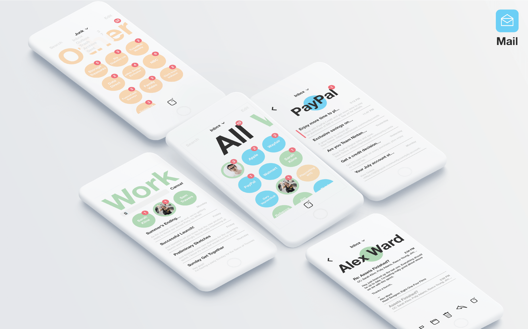 The apple mail ui recreated in sketch and shared by aaron benjamin. Redesigning Apple S Mail App For Myself By Theodore Richards Prototypr