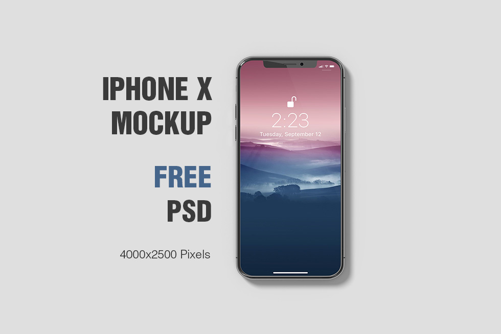 Comes with a smart object in psd and symbols in sketch. Free Iphone X Mockup Graphiccrew