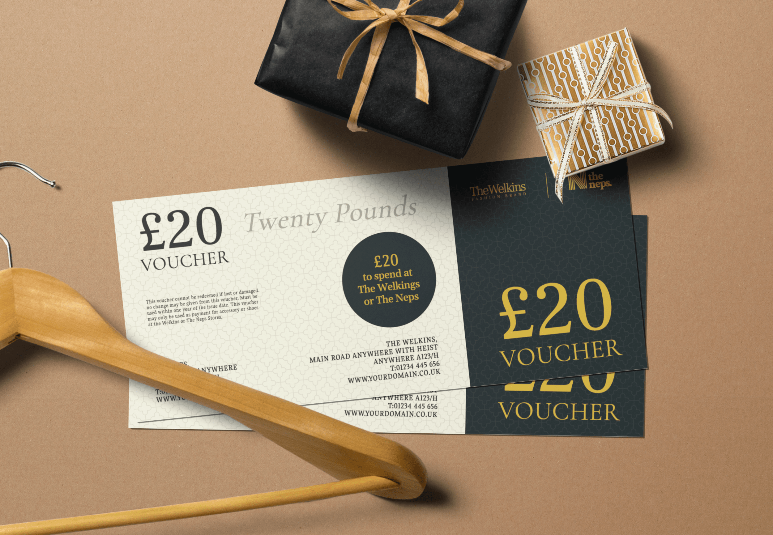 ✓ free for commercial use ✓ high quality images. Gift Voucher Card Mockup Scene