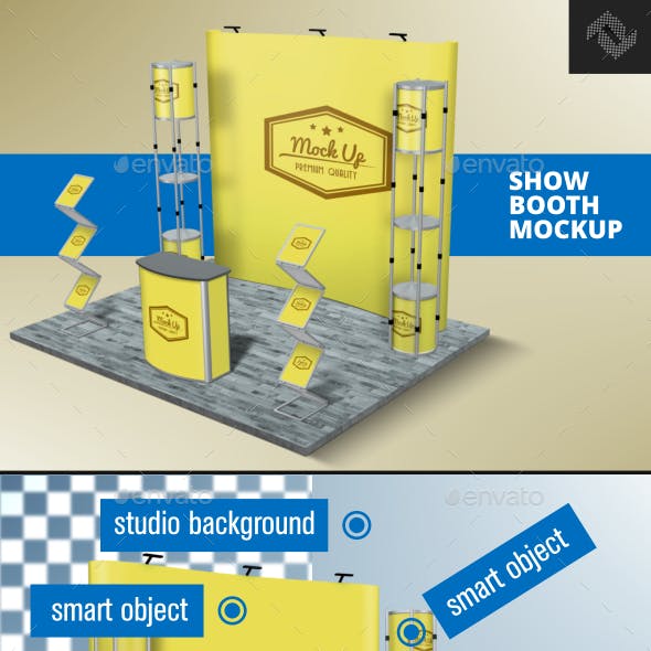 This free mockup enables you to share multiple sides including the 2 front sides, the top, and the inner design of the back as well. 280 Best Trade Show Booth Mockup Templates Free Premium