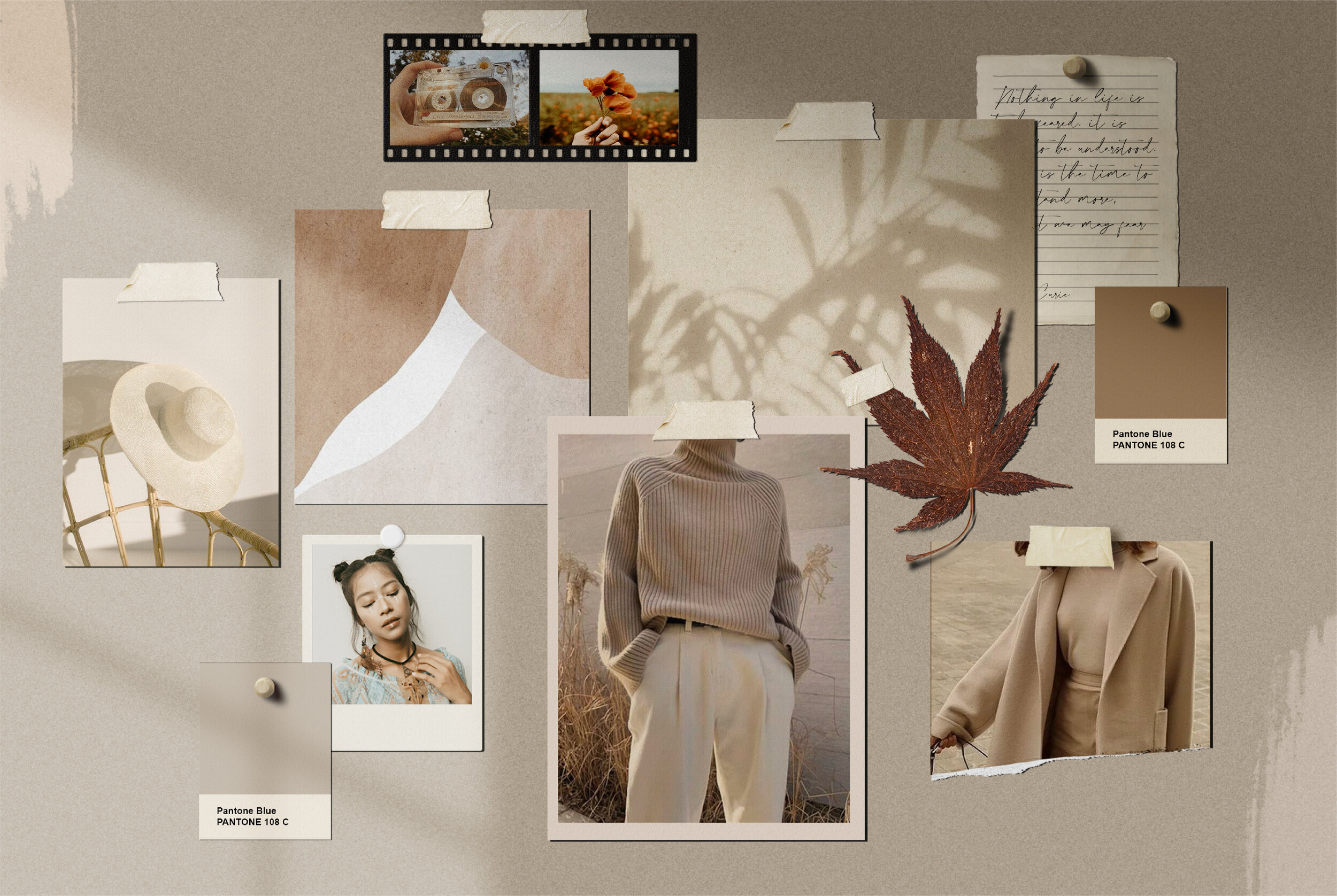 The best part is that the mood board and mockup background textures are easy to edit by using smart objects in photoshop. Moodboard Mockup Scene Creator Harmonais Visual