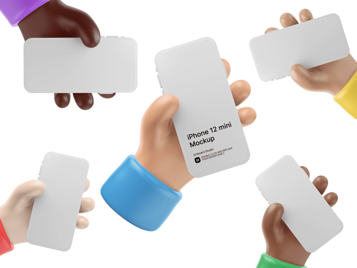 Simple customizable iphone x mockups free download 3d, apple, clay, free, hand, illustration 3d hands iphone mockup free download apple, ipad, photo, psd. 3d Iphone 12 Mockup Template