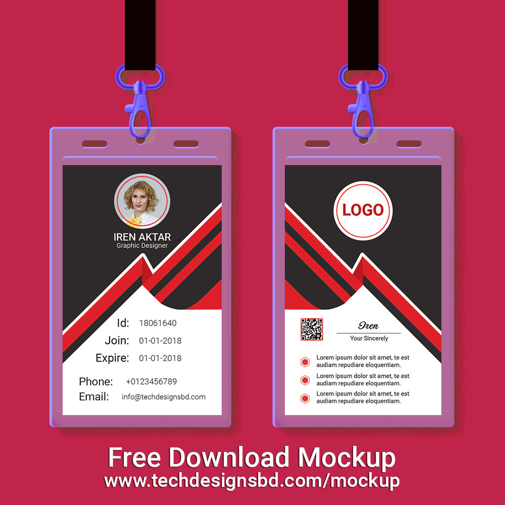 Download these id card holder mockup files that will allow you to present your id card design, or logo in a professional and realistic manner. 150 Best Id Card Mockup Templates Graphic Design Resources