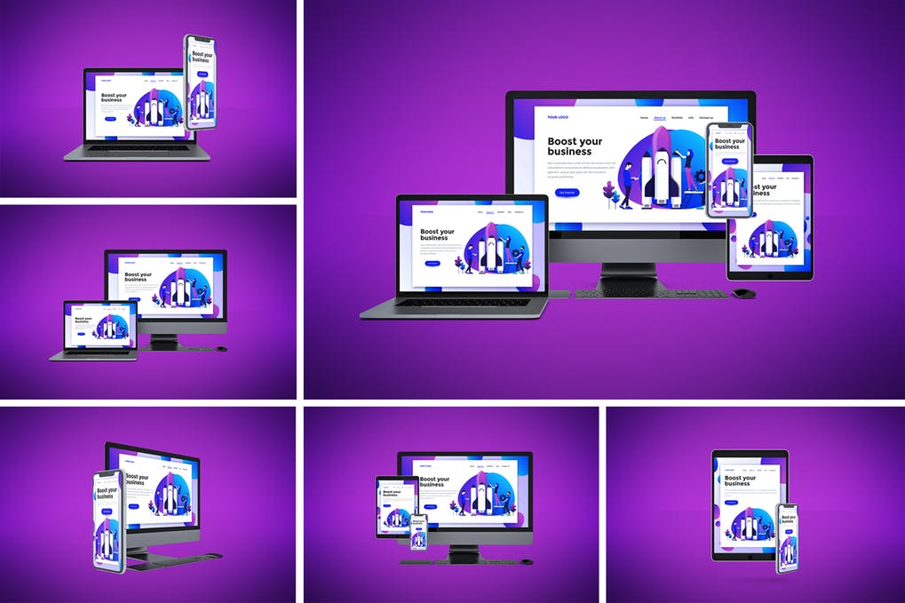 Free responsive website mockup (psd). 520 Best Responsive Website Mockup Templates Free Premium