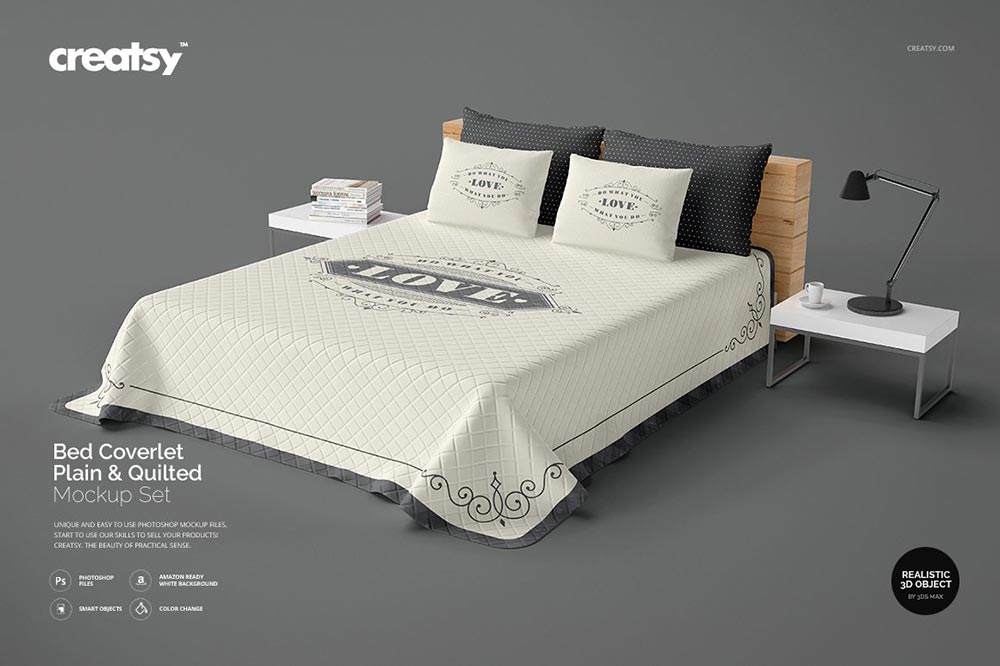 33+ Download Bed Sheet Mockup Psd&nbsp;Free