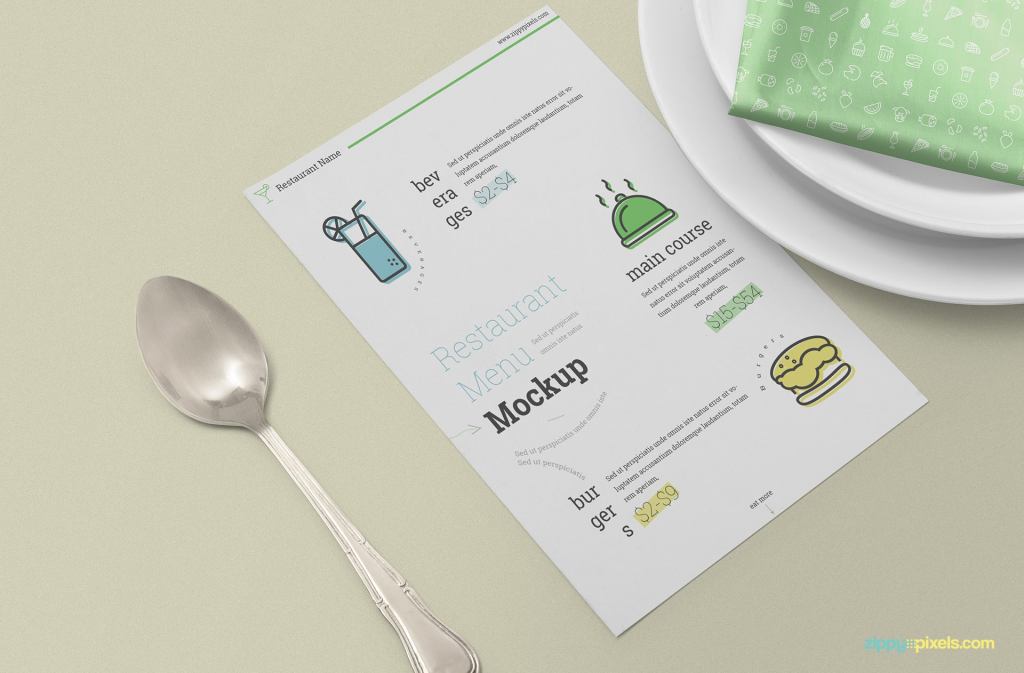 45+ Download Mockup Restaurant&nbsp;Psd