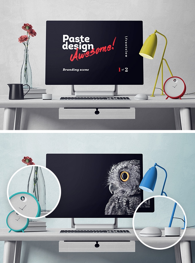 44+ Download Desk Scene Mockup&nbsp;Psd