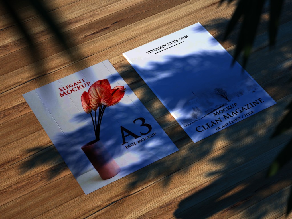 22+ Download A3 Flyer Mockup Free&nbsp;Psd