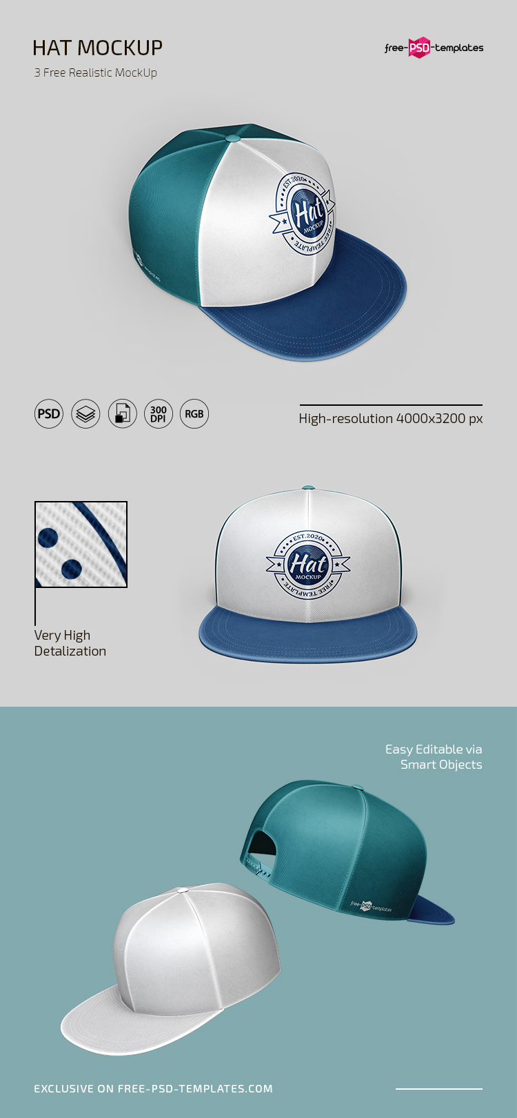22+ Download Free Hat Mockup Psd