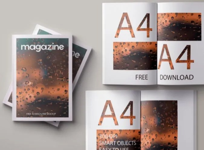 50+ Download Magazine Mockup Free&nbsp;Psd