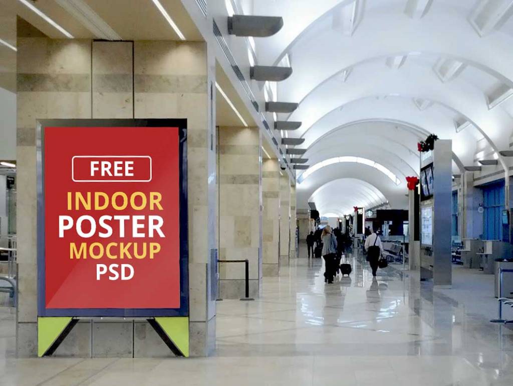 14+ Download Mall Poster Mockup&nbsp;Psd